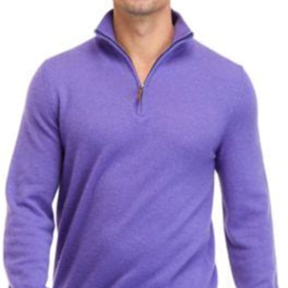 Biltmore Men's Cashmere 1/4 Zip Sweater - Brand New with Tags